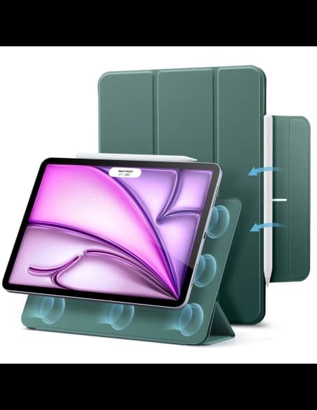 Etui ESR Rebound Magnetic Apple Apple iPad Pro 12.9 2020/2021/2022 (4., 5. i 6. generacji) / Air 13" 2024 (6. generacji) / 13" 2025 (7. generacji) Forest Green