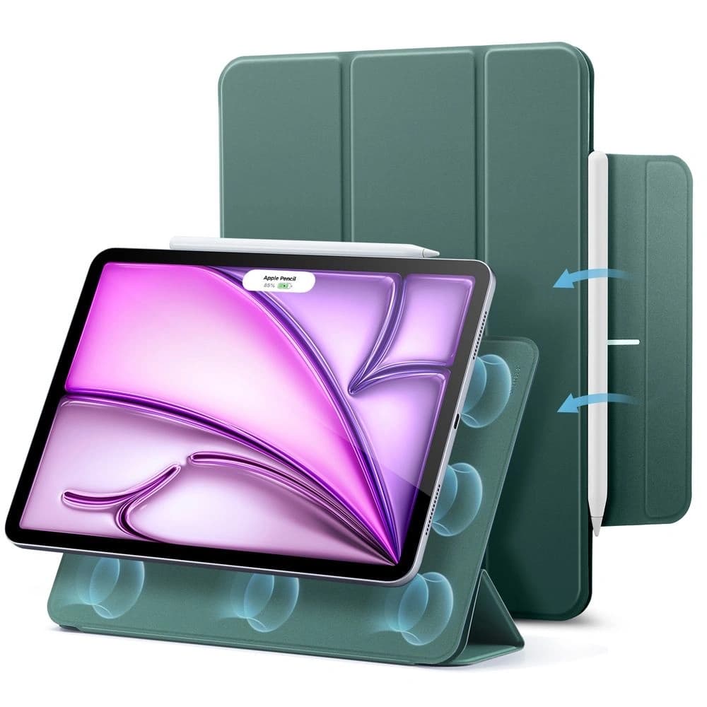 Etui ESR Rebound Magnetic Apple Apple iPad Pro 12.9 2020/2021/2022 (4., 5. i 6. generacji) / Air 13" 2024 (6. generacji) / 13" 2025 (7. generacji) Forest Green - 1
