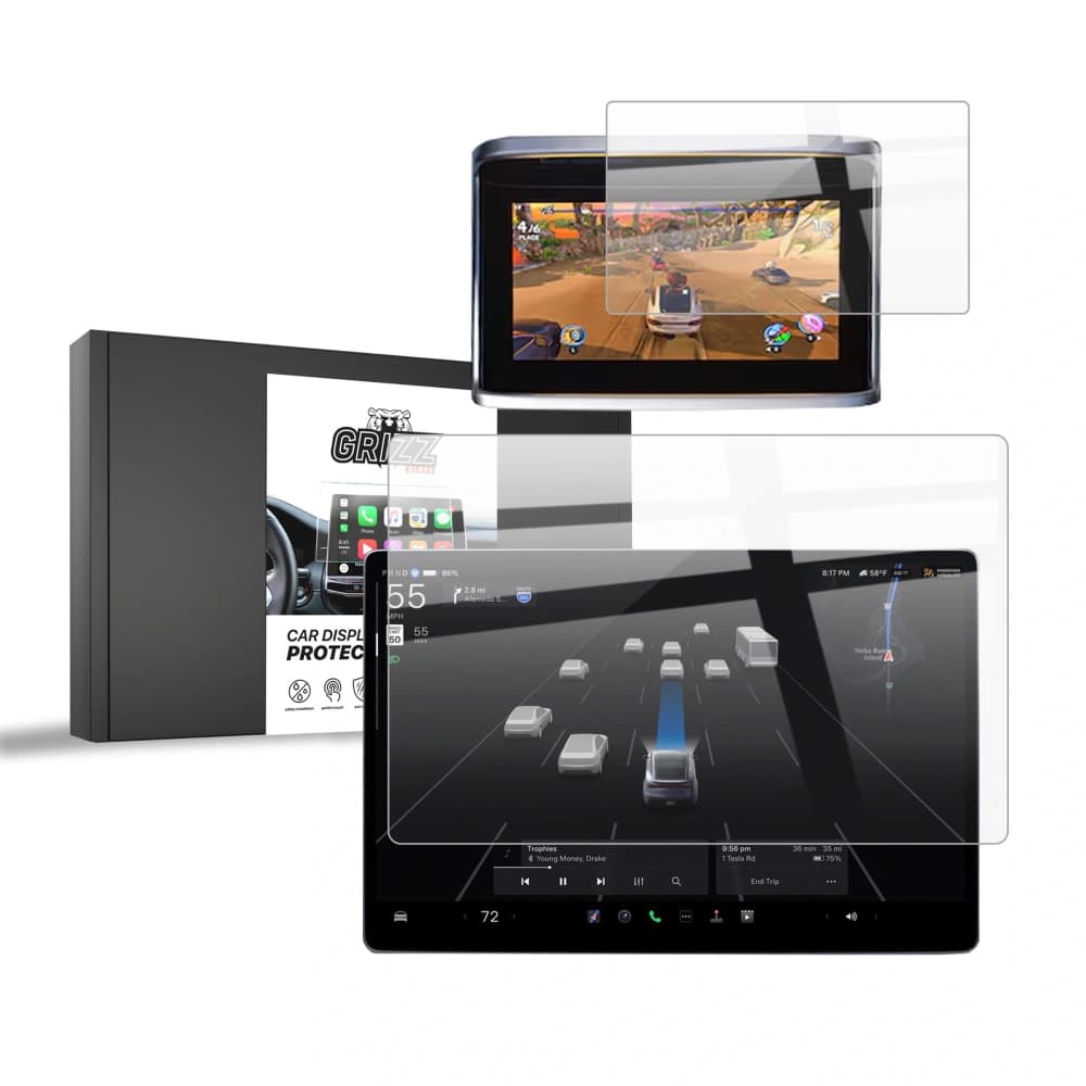Ceramic GrizzGlass CarDisplay Protection Tesla Model X Facelift (2025) [2in1] - 1