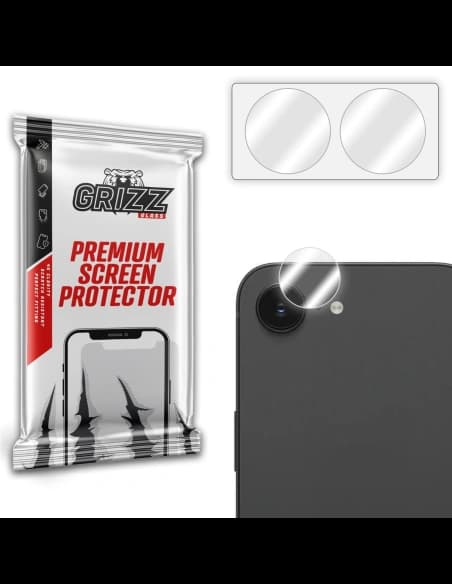 GrizzGlass HybridGlass Camera Apple iPhone 16e [2 PACK]