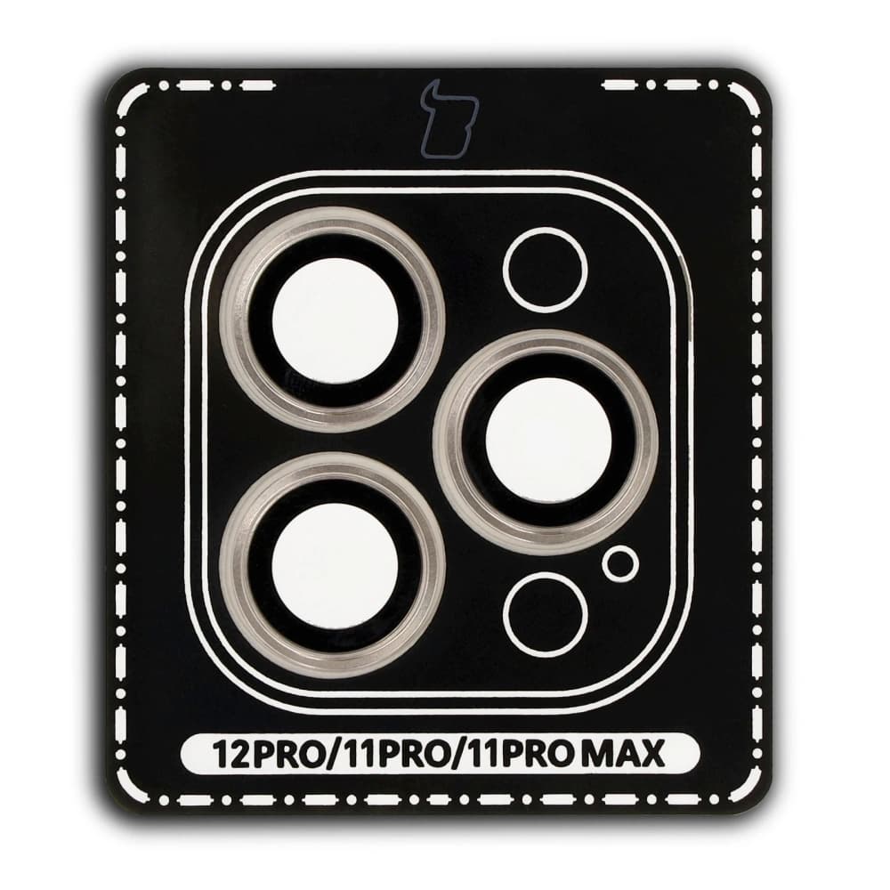 Bizon Glass Snap Lens Apple iPhone 12 Pro / 11 Pro / 11 Pro Max goldener Rahmen - 2
