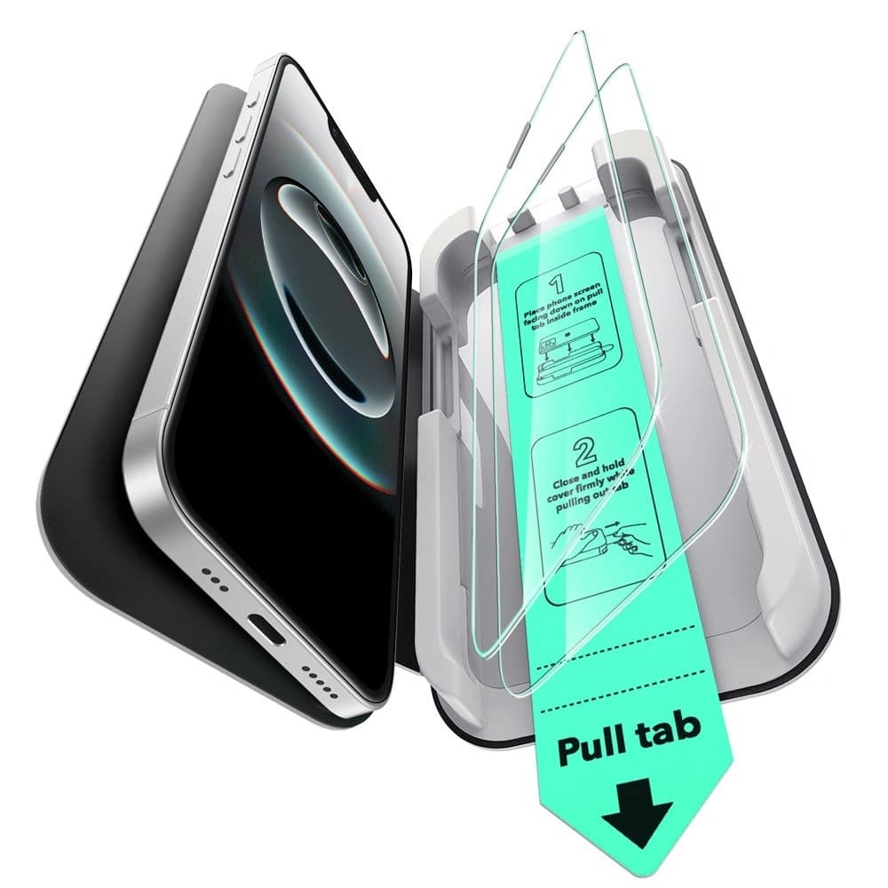 ESR Ultrafit gehärtetes Glas Apple iPhone 13 / 13 Pro / 14 / 16e Klar [2 PACK] - 3