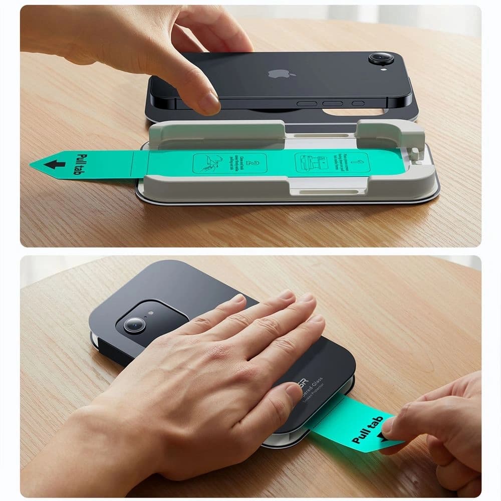 ESR Ultrafit gehärtetes Glas Apple iPhone 13 / 13 Pro / 14 / 16e Klar [2 PACK] - 9