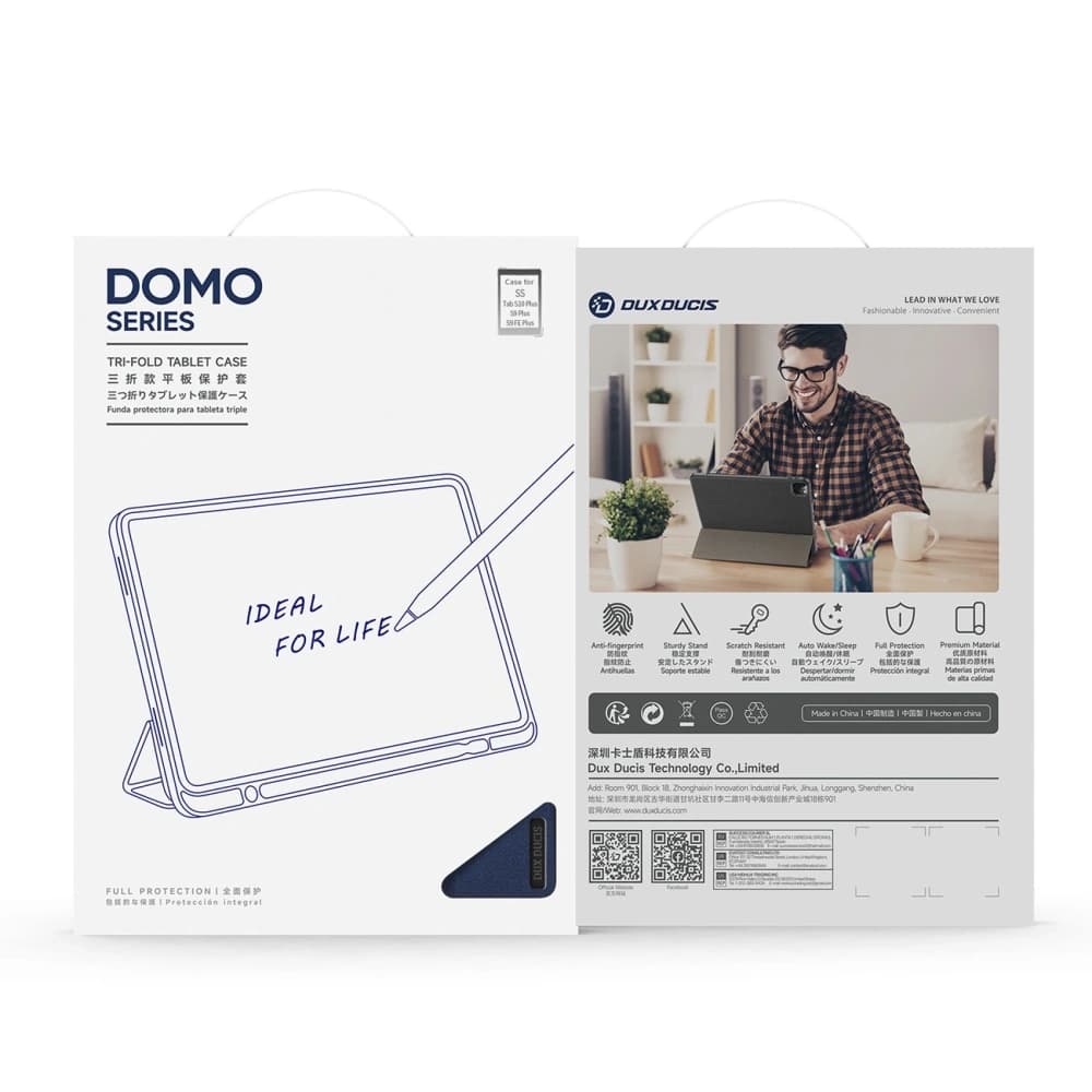 Dux Ducis Domo Samsung Galaxy Tab S10 Plus / S9 Plus / S9 FE Plus kék - 8
