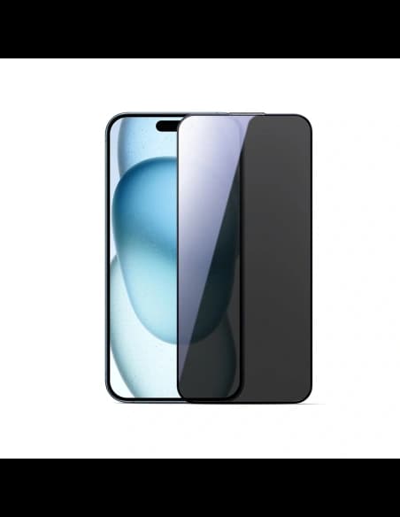 Joyroom JR-MLG0280 2.5D Dustproof privacy tempered glass with black frame Apple iPhone 15 / 16