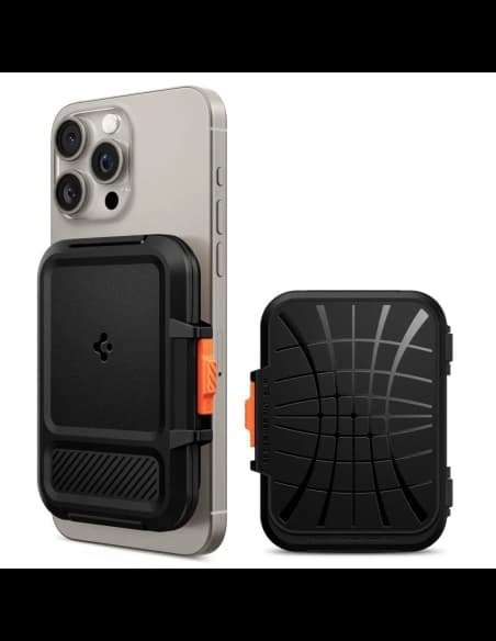 Spigen Lock Fit MagSafe Universal Magnetic Card Holder Black