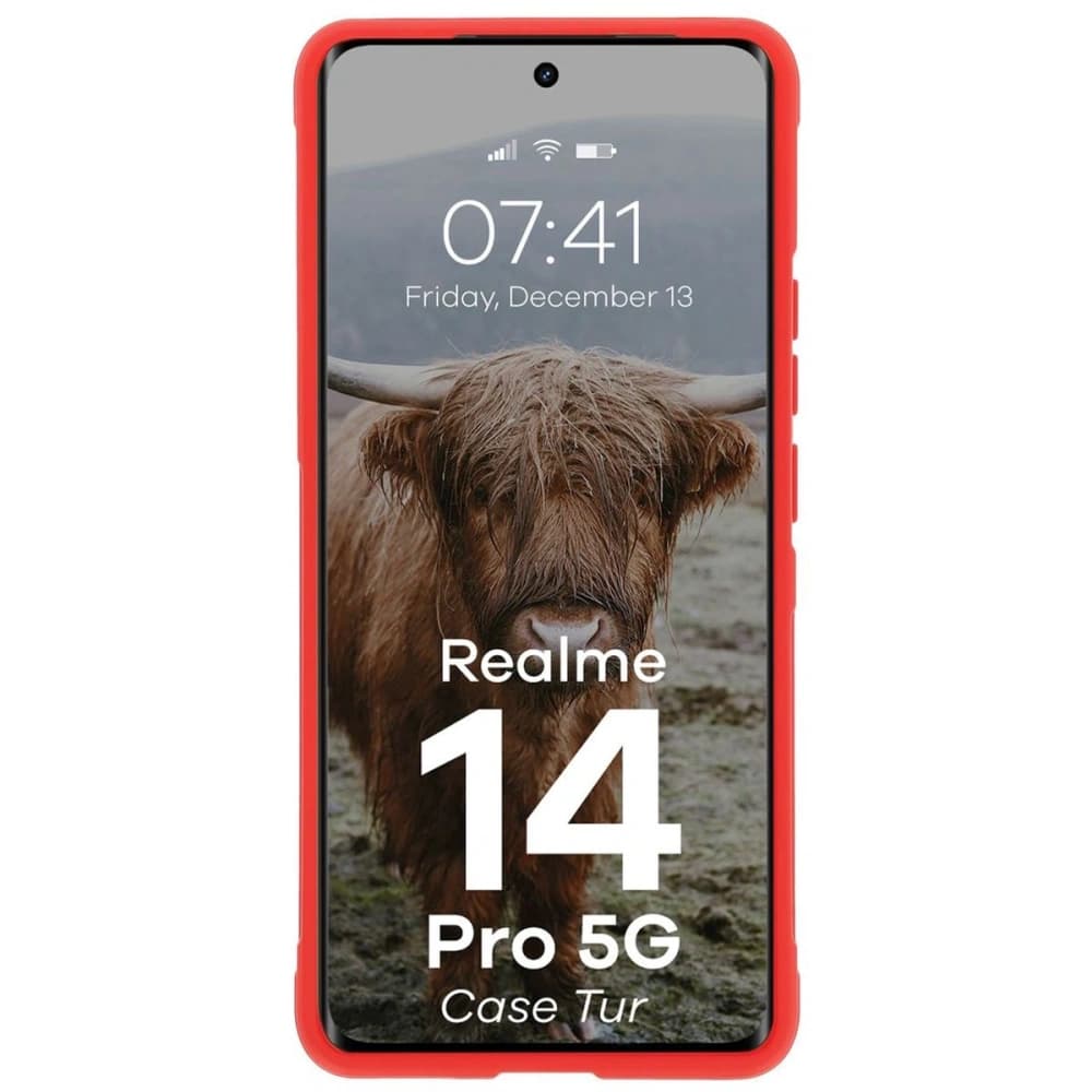 Carcasa blindată Bizon Case Tur pentru Realme 14 Pro 5G roșie - 5