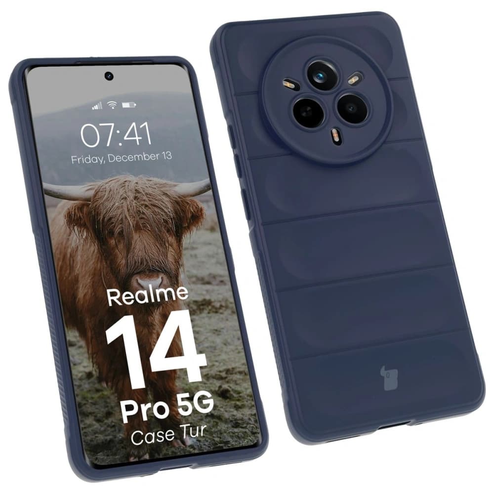 Carcasă blindată Bizon Case Tur pentru Realme 14 Pro 5G albastră - 1