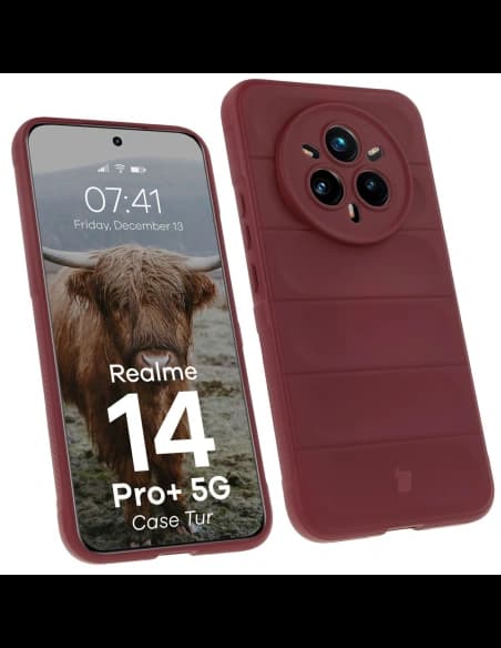 Panzerhülle Bizon Case Tur für Realme 14 Pro Plus 5G dunkelviolett