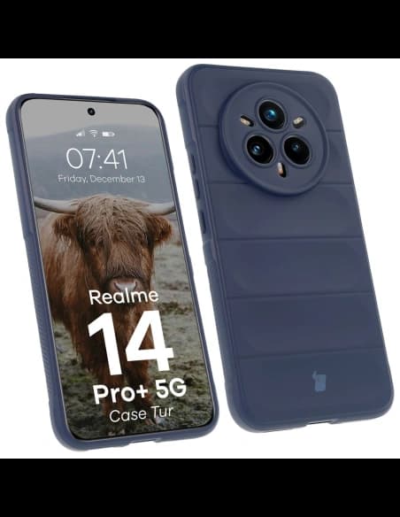 Panzerhülle Bizon Case Tur für Realme 14 Pro Plus 5G in Marineblau