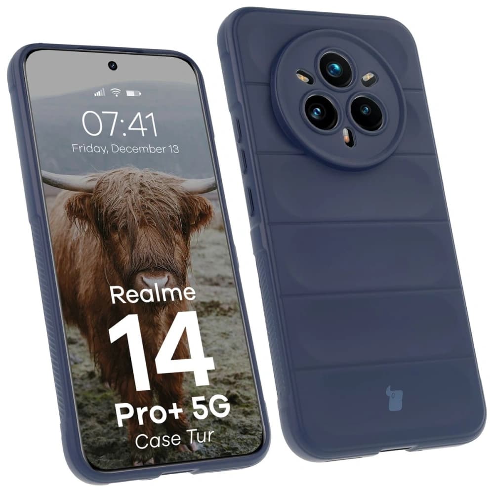 Husa blindată Bizon Case Tur pentru Realme 14 Pro Plus 5G albastră - 1