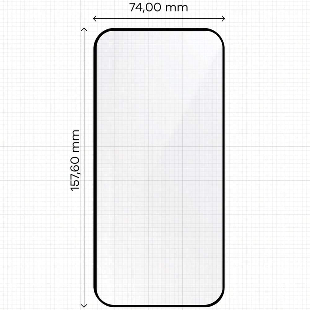 Tempered glass with mounting frame Bizon Glass Applicator for Apple iPhone 16 Plus [2 PACK] - 2