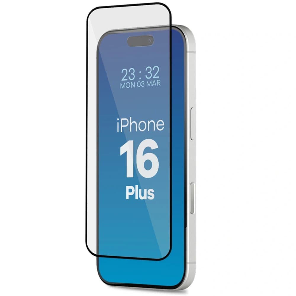 Tempered glass with mounting frame Bizon Glass Applicator for Apple iPhone 16 Plus [2 PACK] - 3