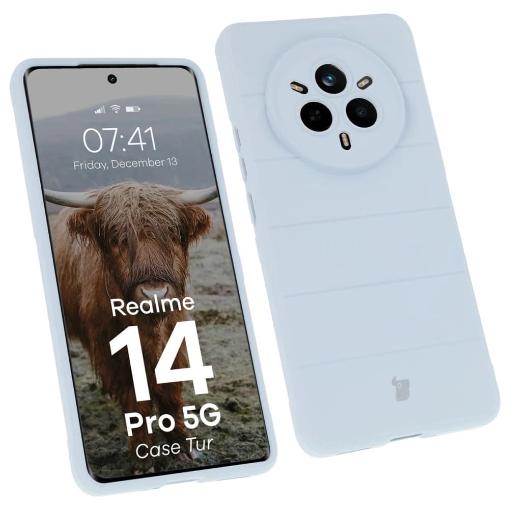 Bizon Caz Turcoaz Realme 14 Pro 5G albastru deschis - 1