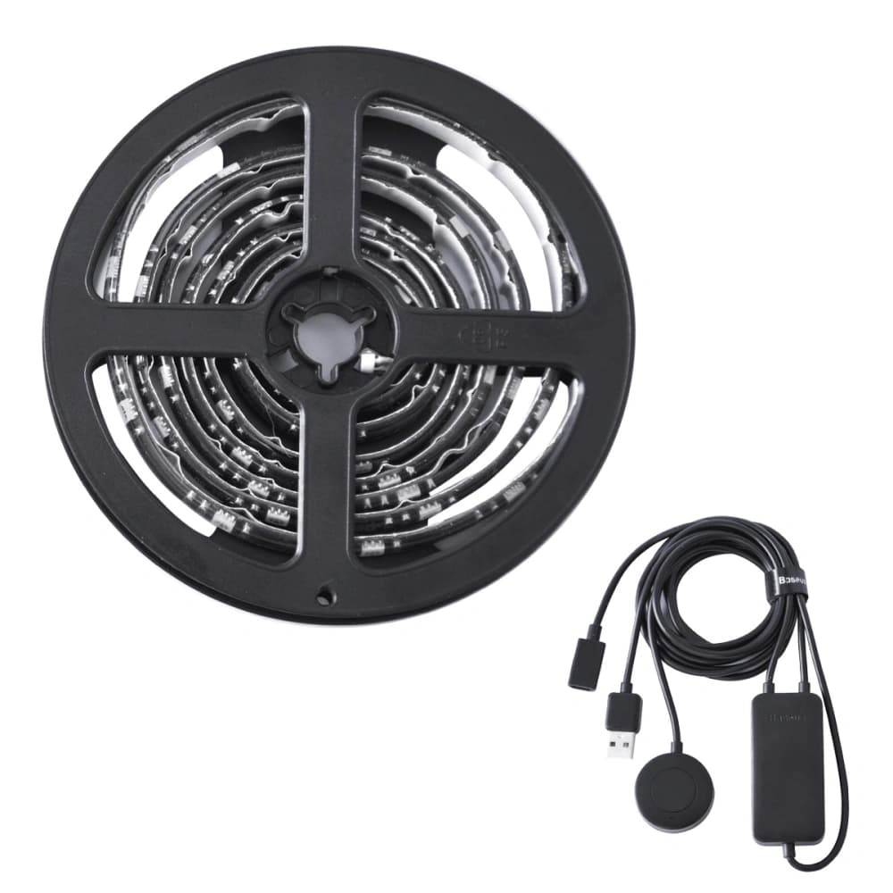 Baseus Selbstklebender LED-Streifen GAMO mit Fernbedienung, RGB, 5W, 1,5m