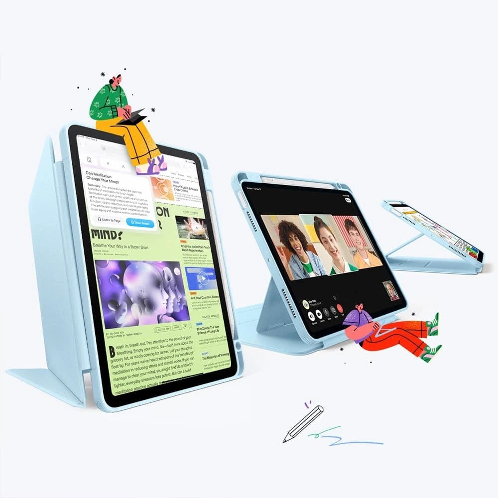 ESR Flip Hybrid Apple iPad Air 10.9 2020/2022 (4, 5. Gen) / iPad Air 11 2024/2025 (6, 7. Gen) Himmelblau - 2