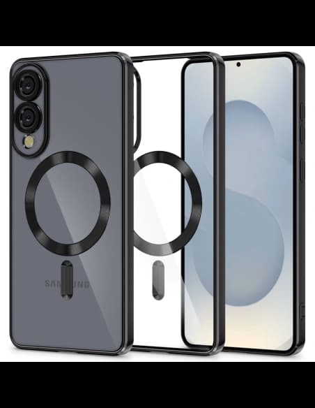 Case Tech-Protect Magflex MagSafe Samsung Galaxy S25 Edge Shiny Black