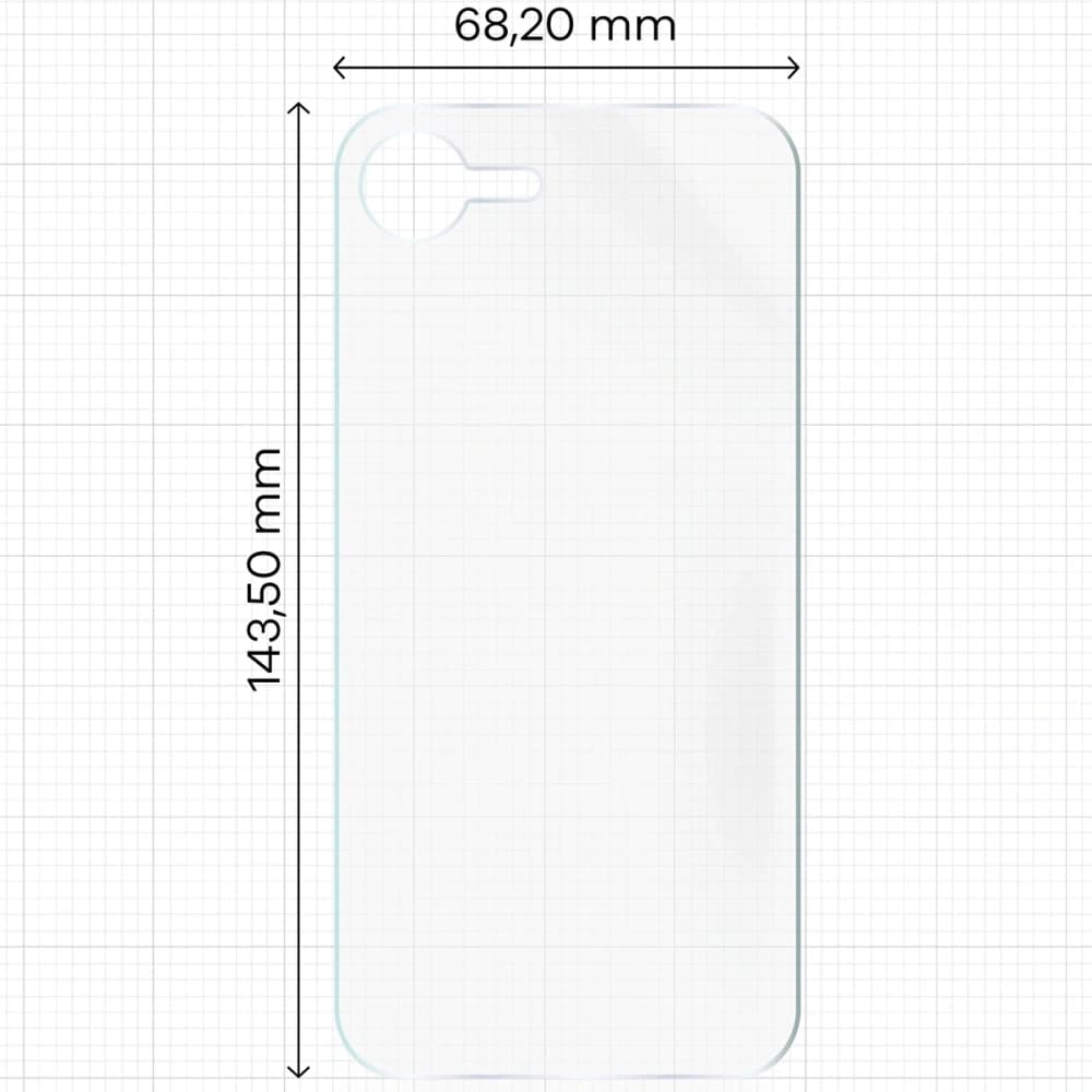 Bizon Glass Hydrogel film pro zadní stranu pro Apple iPhone 16e [2 PACK] - 2