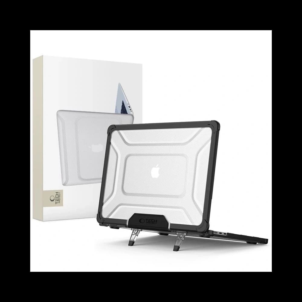 Etui Tech-Protect Smartshell Pro Apple MacBook Air 13” (M2/M3/M4) 2023-2025 Schwarz/transparent - 1