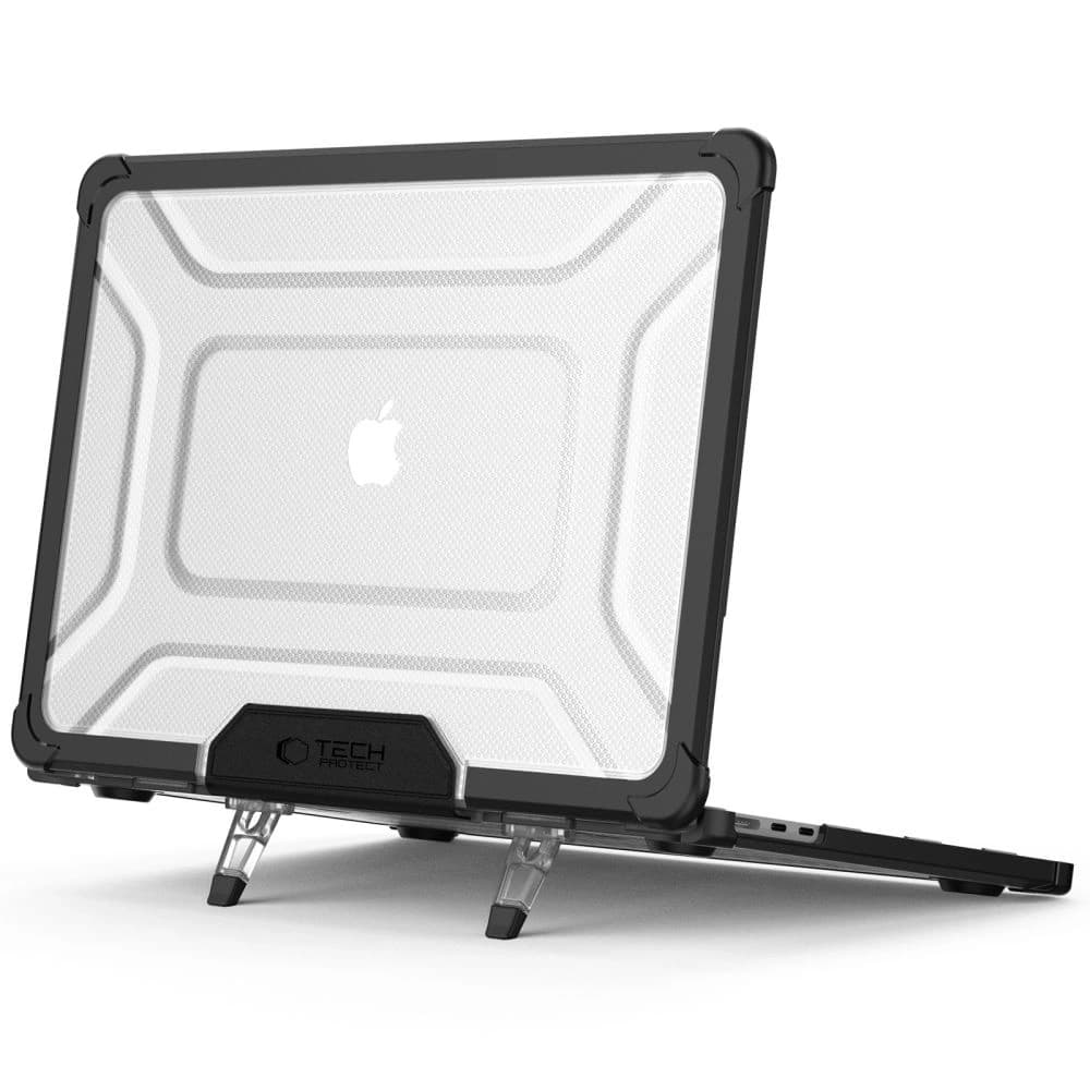 Etui Tech-Protect Smartshell Pro Apple MacBook Air 13” (M2/M3/M4) 2023-2025 Schwarz/transparent - 2