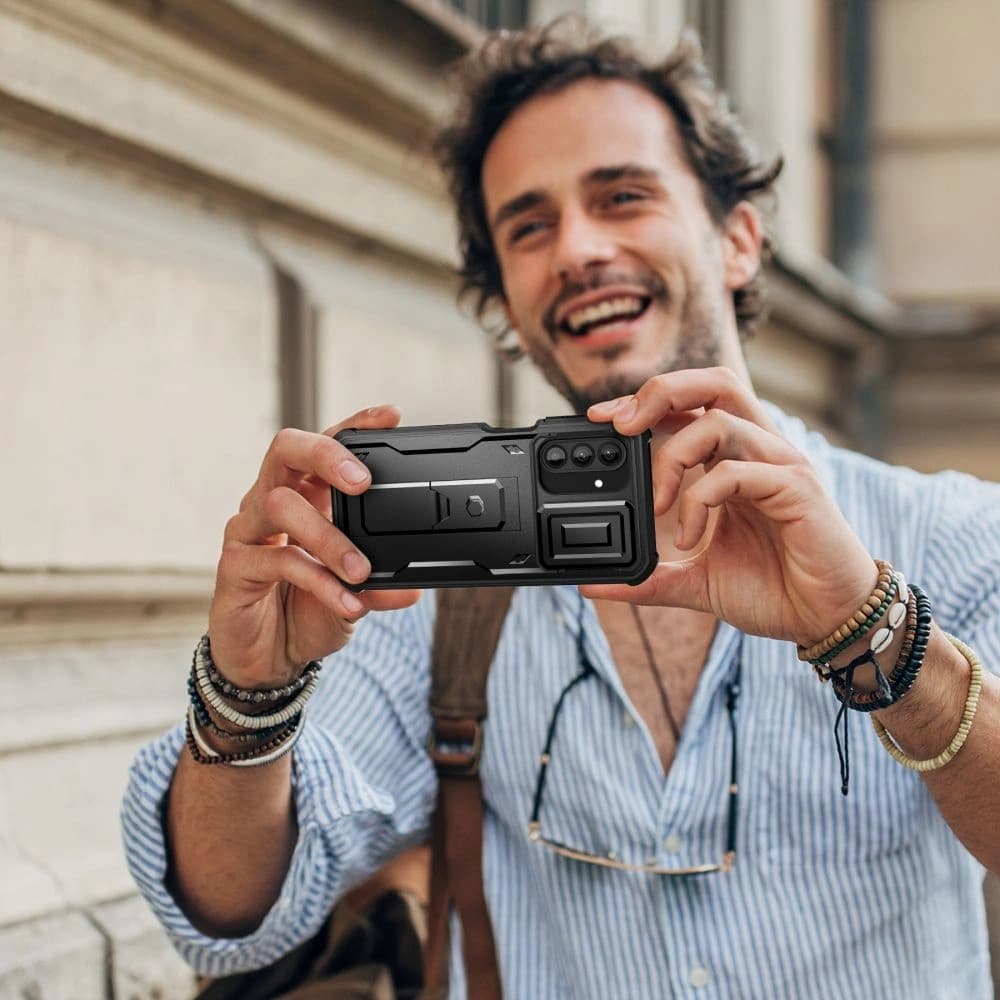 Etui Tech-Protect Kevlar Cam+ Samsung Galaxy A26 5G Schwarz - 7