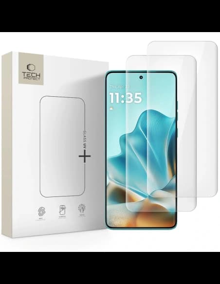 Gehärtetes Glas Tech-Protect Glass UV+ Motorola Edge 60 Fusion / Edge 60 Clear [2 PACK]