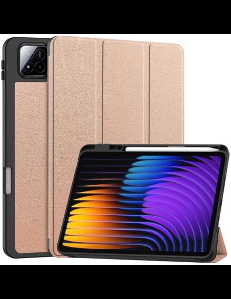 Bizon Case Tab Lizard Xiaomi Pad 7 / 7 Pro růžově zlatý