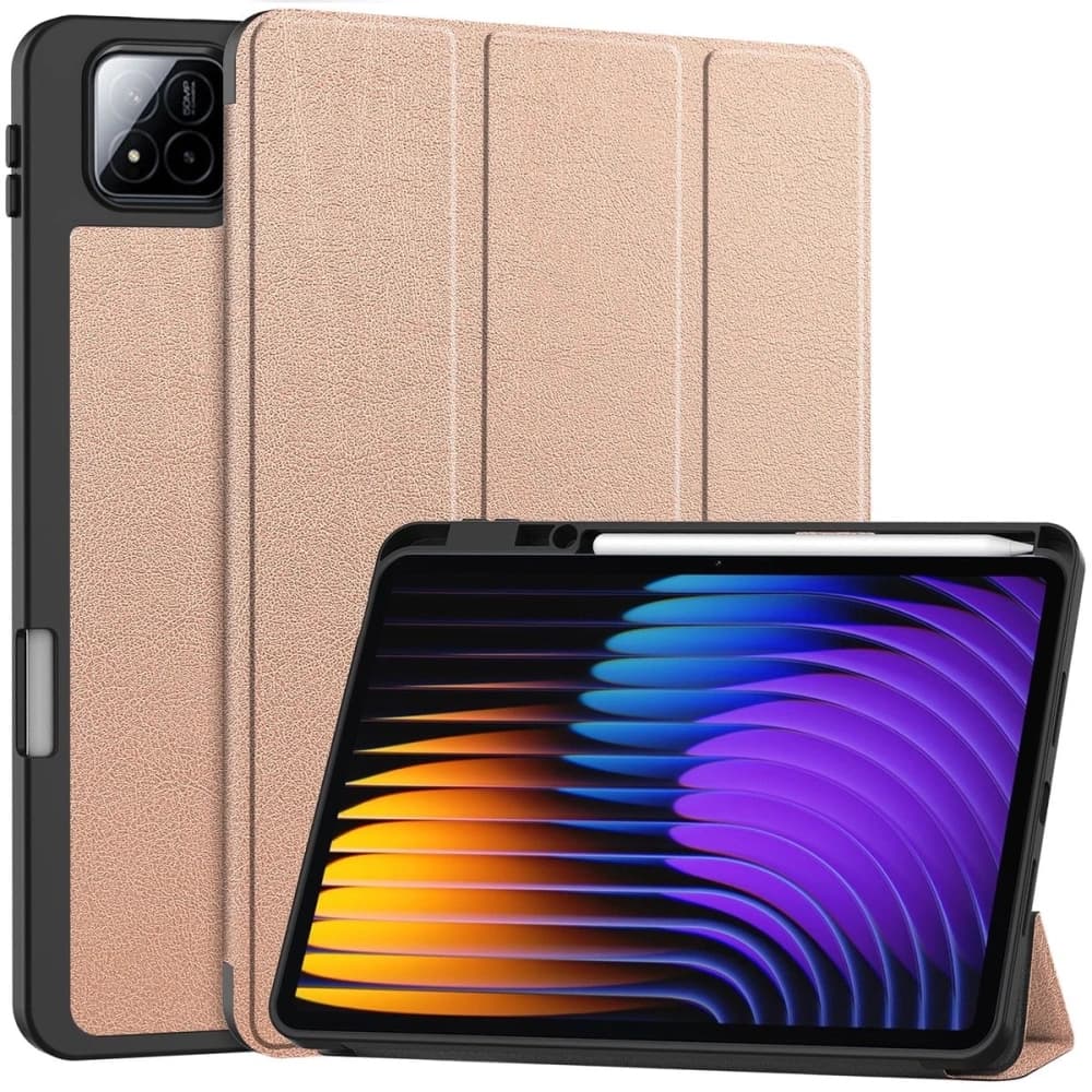 Bizon Case Tab Lizard Xiaomi Pad 7 / 7 Pro rózsaarany