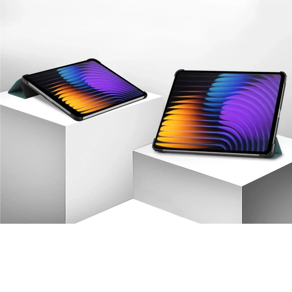 Bizon Case Tab Croc Xiaomi Pad 7 / 7 Pro sötétzöld - 2