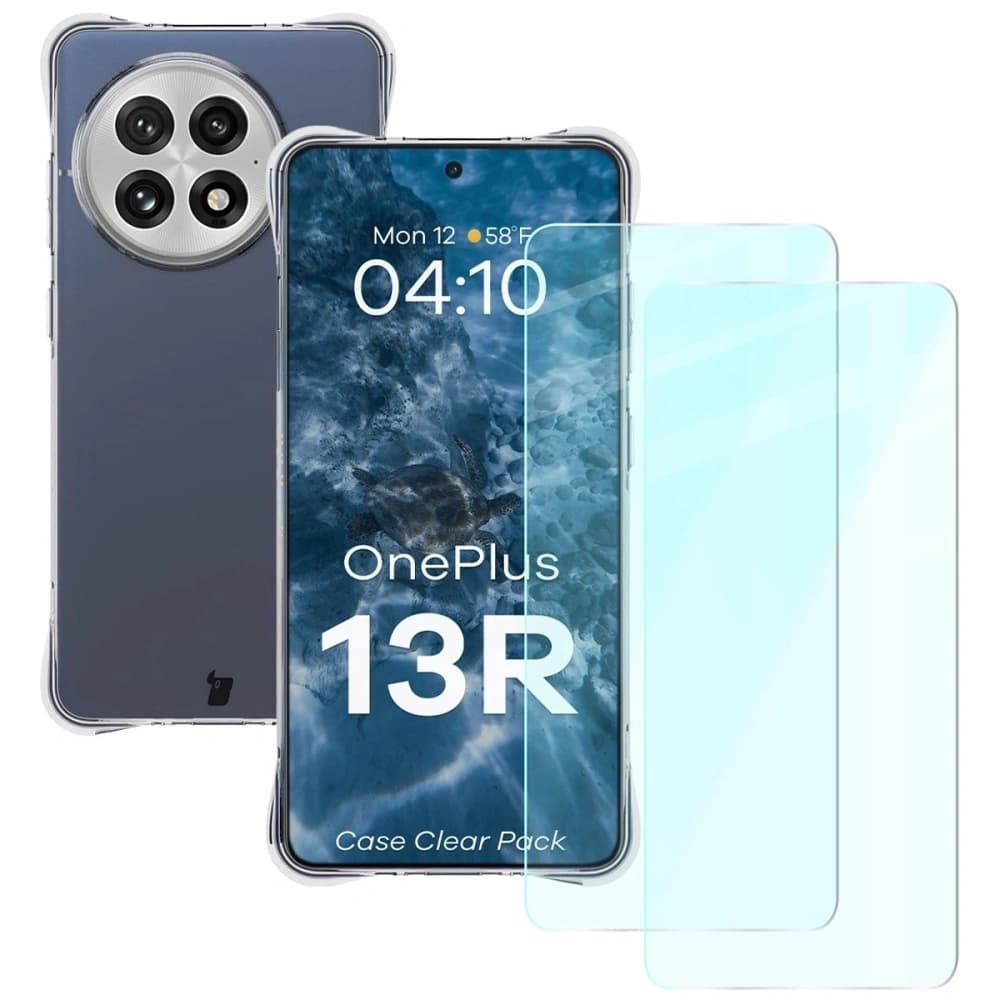 Bizon Case Clear Pack pouzdro + 2x ochranné sklo OnePlus 13R čiré - 1