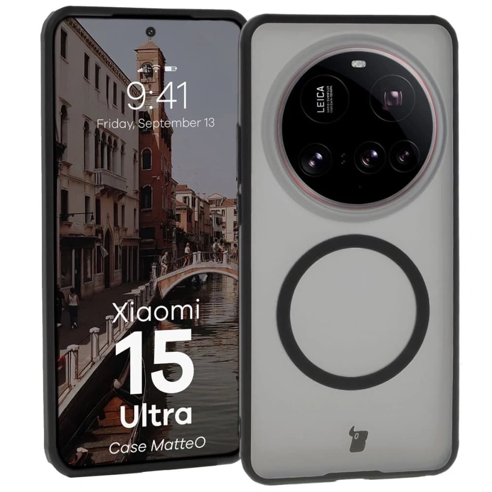 Bizon Case MatteO Magnetic Xiaomi 15 Ultra smoky black - 1