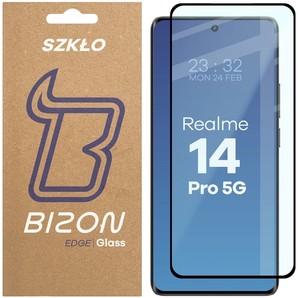 Bizon Glass Edge 3D Realme 14 Pro 5G cadru negru - 1