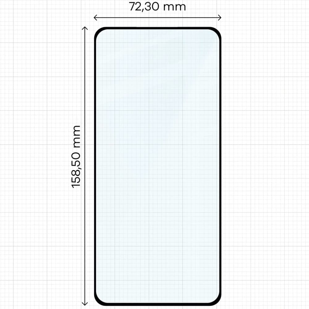 Bizon Glass Edge 3D Realme 14 Pro 5G cadru negru - 2