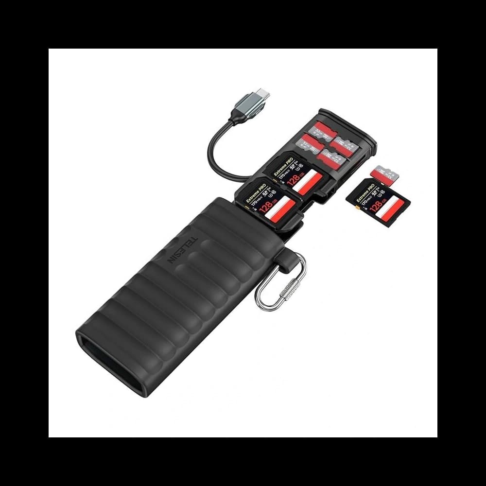 TELESIN Cititor Multifuncțional de Carduri SD și TF (S6-MCR-01) - 1