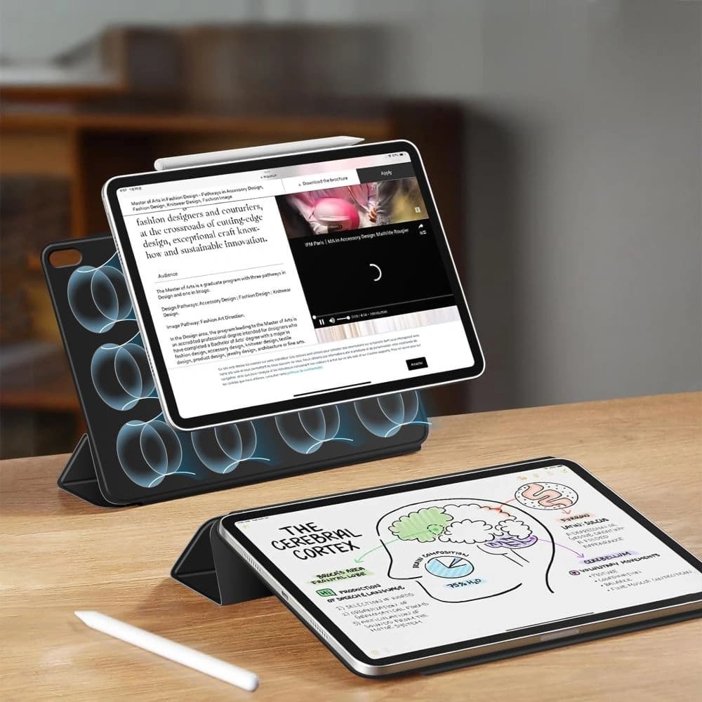 Tech-Protect Smartcase mágneses Apple iPad Air 13" 2024 / 13" 2025 átlátszó [2 CSOMAG] fekete - 8