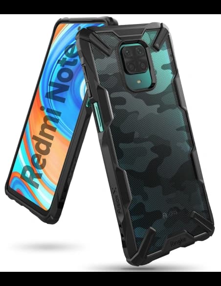 Etui Ringke Fusion-X Redmi Note 9S/9 Pro/9 Pro Max Camo (Moro) Negru