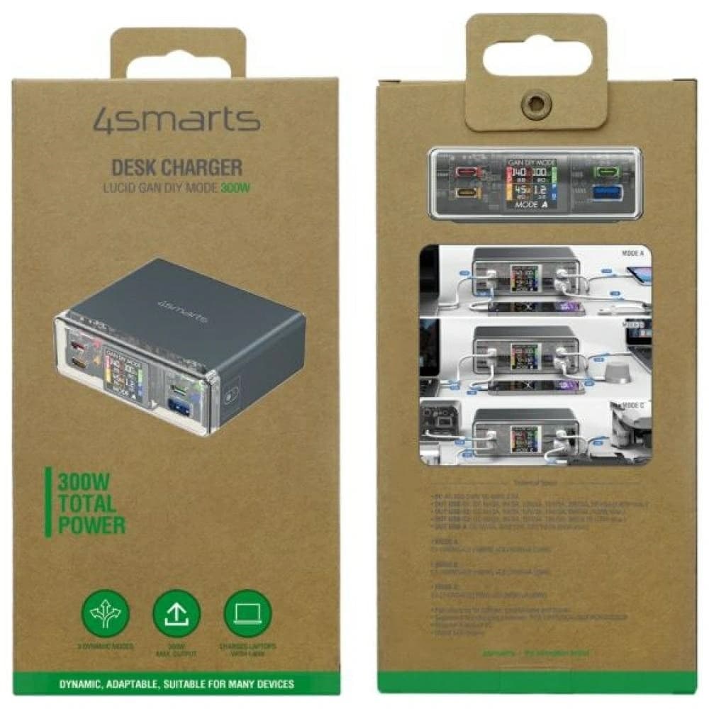 4smarts Lucid 300W nabíjecí stanice s DIY režimem šedá - 3