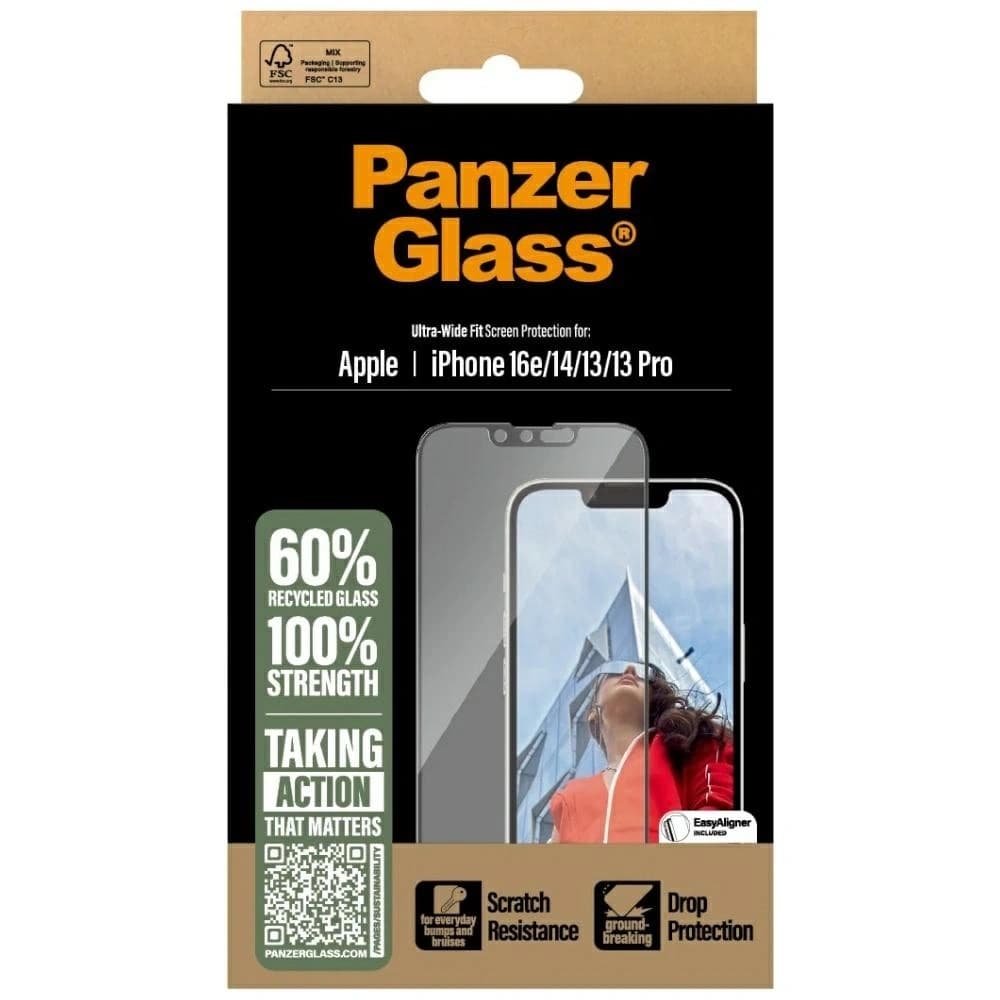 PanzerGlass Ultra-Wide Fit Apple iPhone 16e / 14 / 13 / 13 Pro - 4