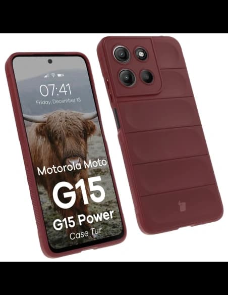 Bizon pouzdro Tur Motorola Moto G15 / G15 Power burgundské