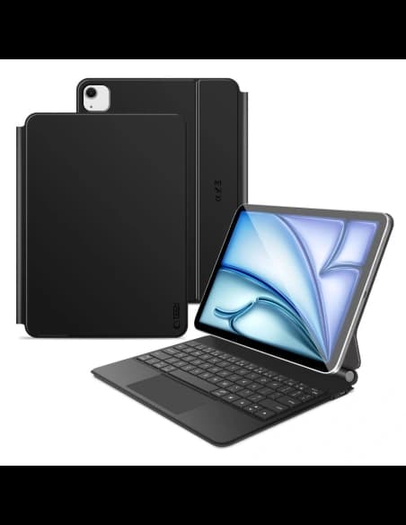 Tech-Protect SmartCase Magnetic + Tastatur für Apple iPad Air 10,9" 2020/2022 / iPad Air 11" 2024/2025 Schwarz