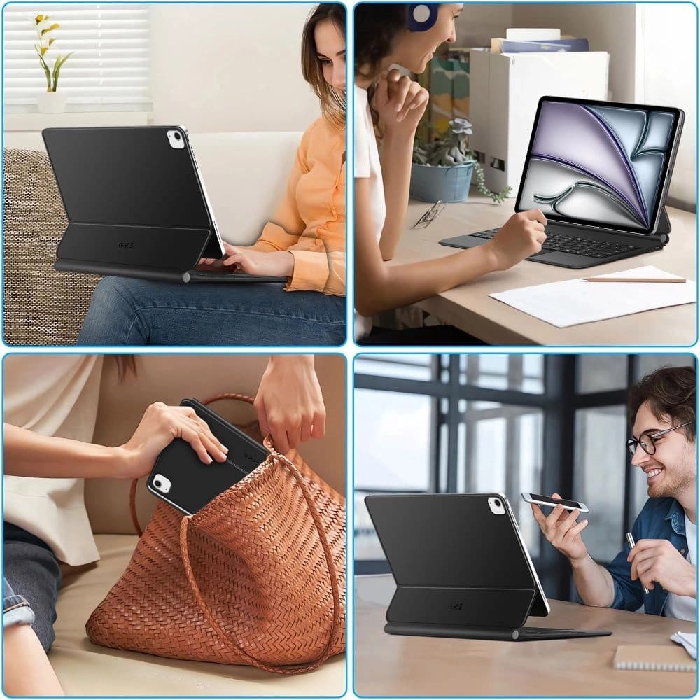 Etui Tech-Protect SmartCase Magnetic + Keyboard Apple iPad Pro 12.9” 4 / 5 / 6 / 2020-2022 / Air 13” 1 / 2 / 2024-2025 Black - 11