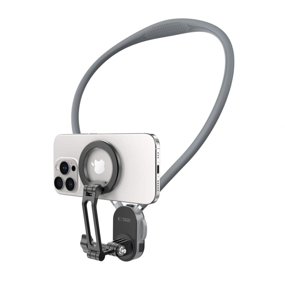 Tech-Protect AC200 Magnetic MagSafe & GoPro & DJI Neck Holder Crayon Grey - 2