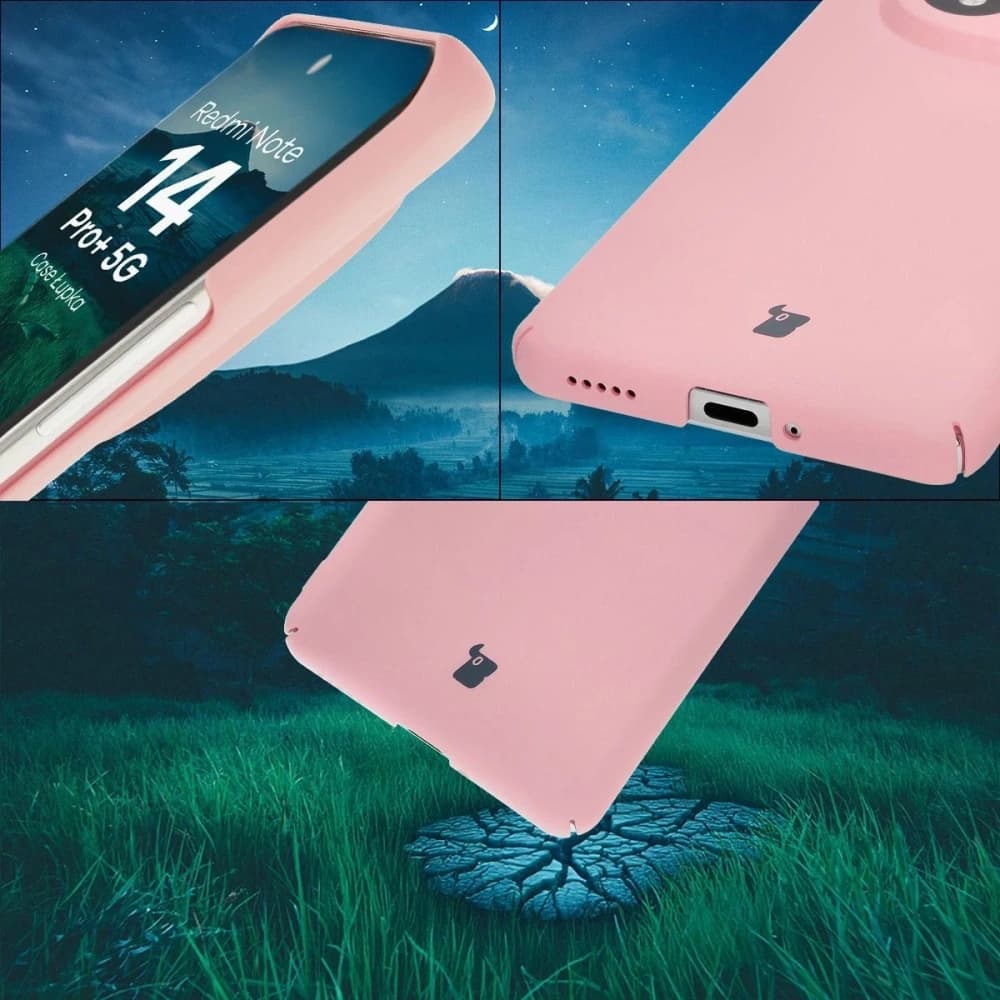 Bizon Case Lupka Xiaomi Redmi Note 14 Pro+ Plus 5G rosa - 5