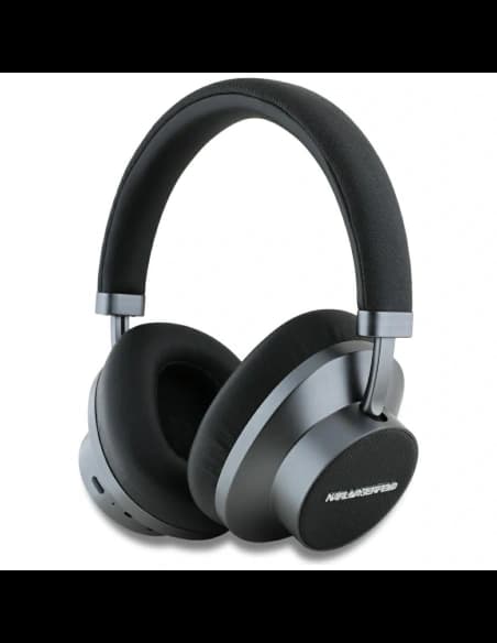 Karl Lagerfeld Saffiano Elongated Wireless Over-Ear Headphones Bluetooth 5.4 ANC Black