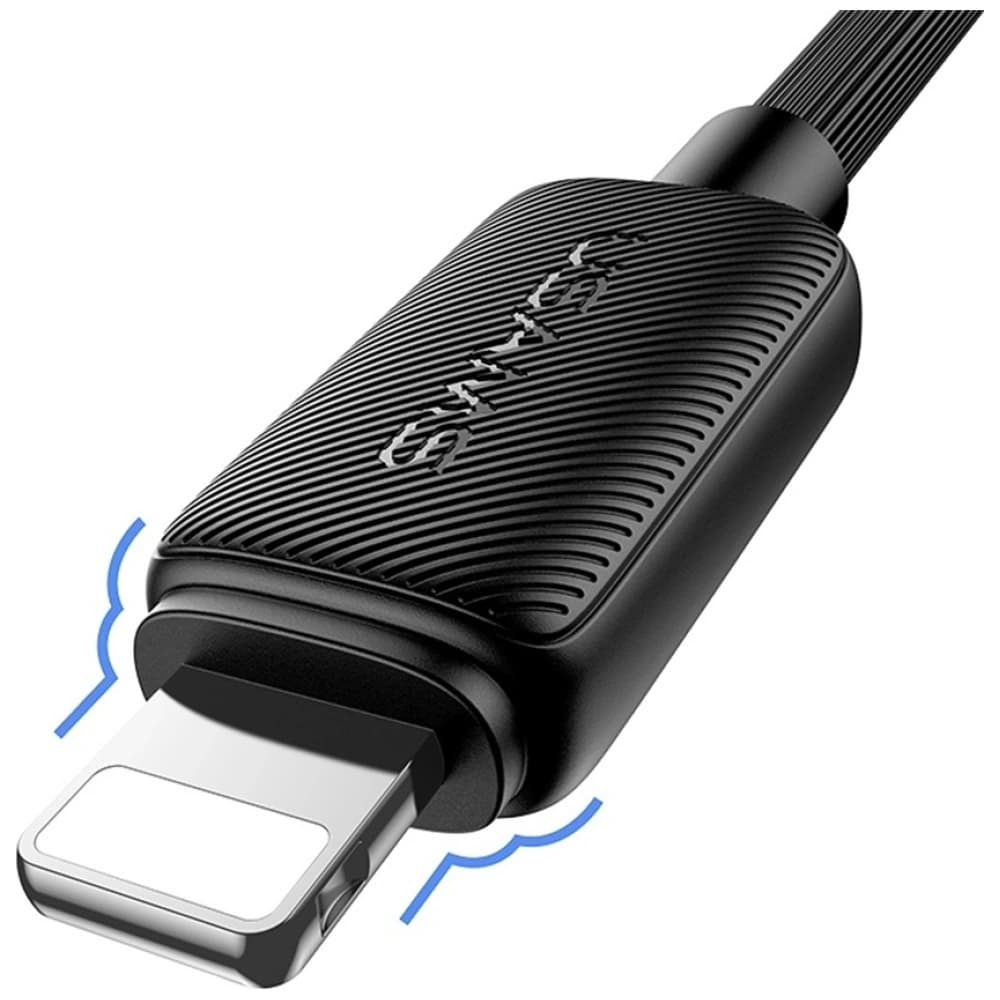 USAMS KY Sorozat US-SJ689 2.4A USB-A / Lightning kábel 1m fehér - 4