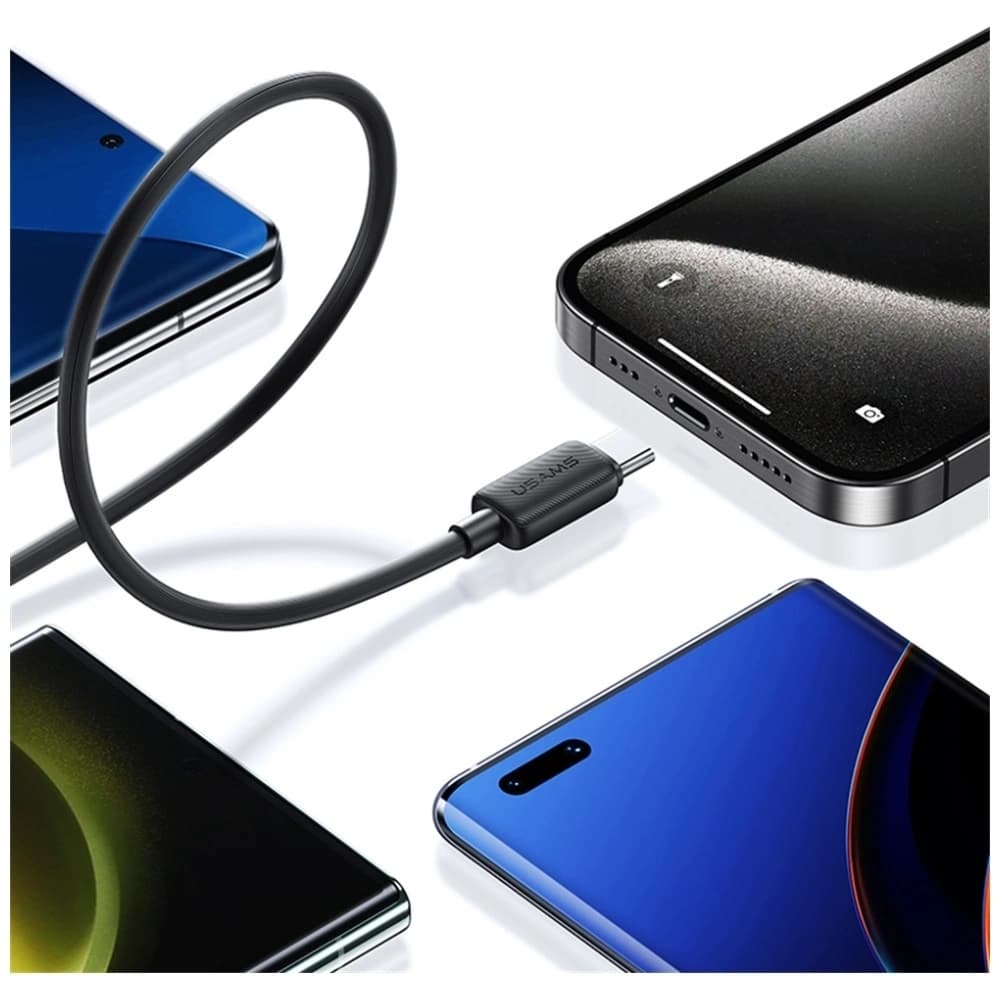 USAMS KY Series US-SJ691 cablu USB-C / USB-C 60W 1m alb - 8