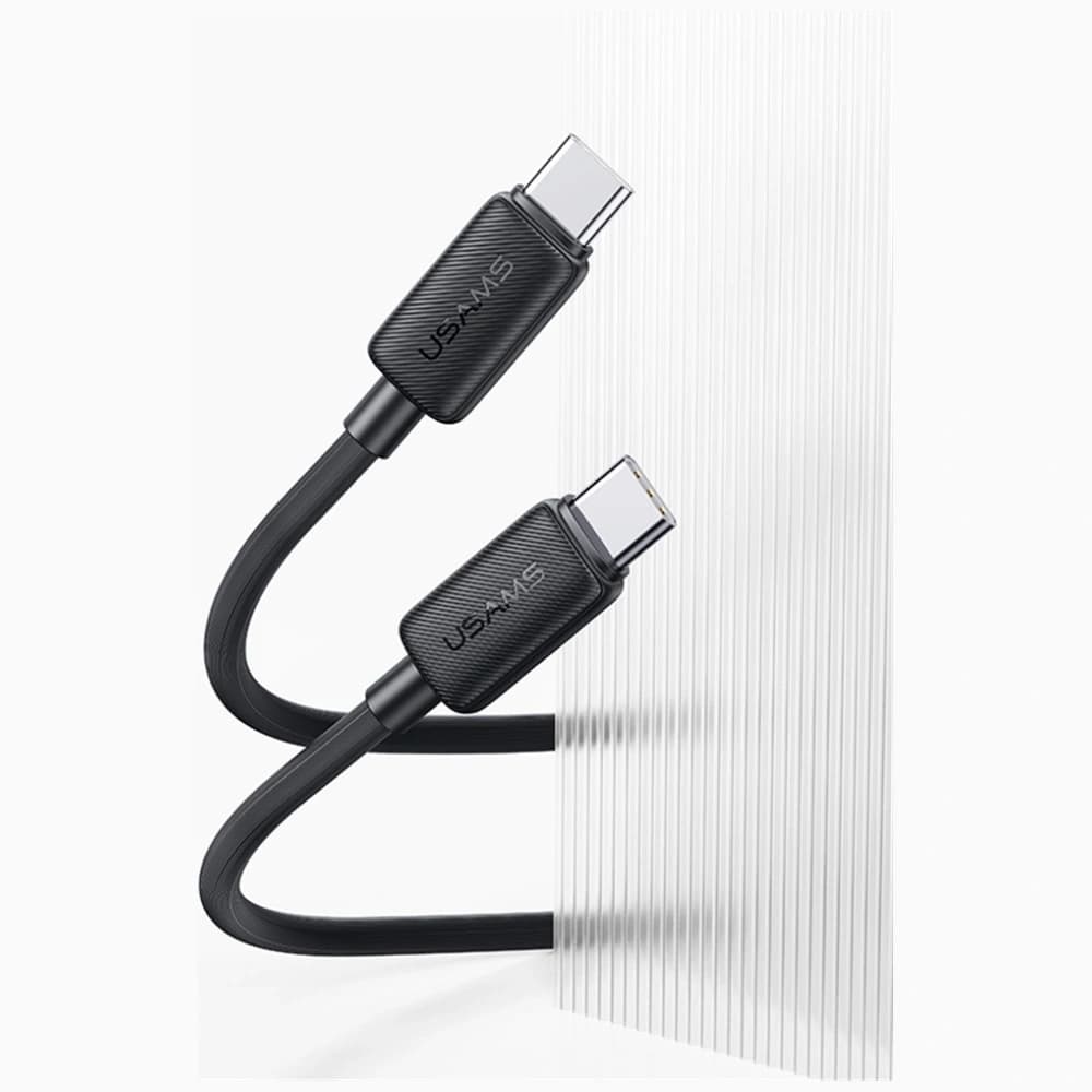 USAMS KY Sorozat US-SJ691 60W USB-C / USB-C kábel 1m fekete - 4