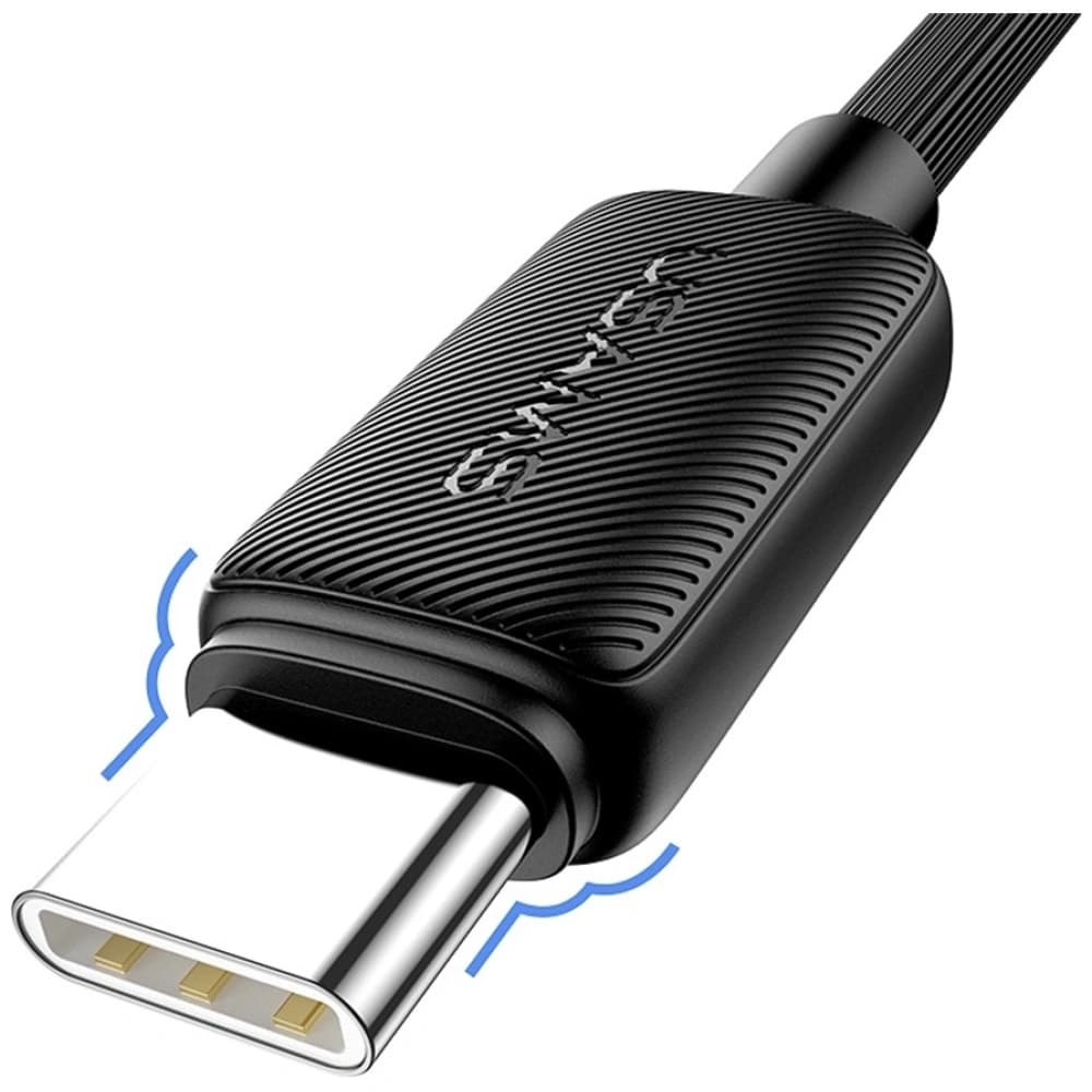 USAMS KY Sorozat US-SJ691 60W USB-C / USB-C kábel 1m fekete - 5