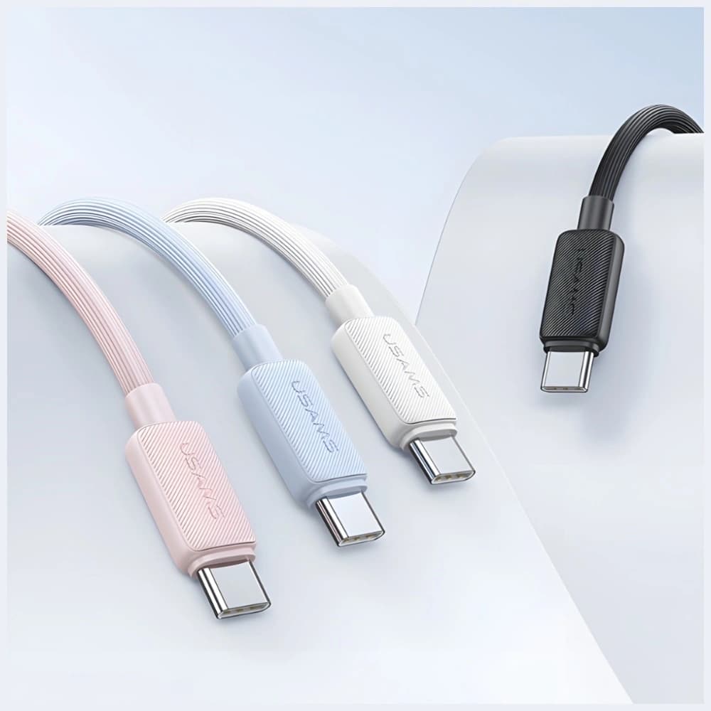 USAMS KY Sorozat US-SJ691 60W USB-C / USB-C kábel 1m fekete - 7