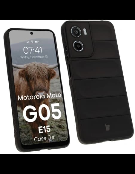Husă Bizon Tur Motorola Moto G05 / E15 neagră